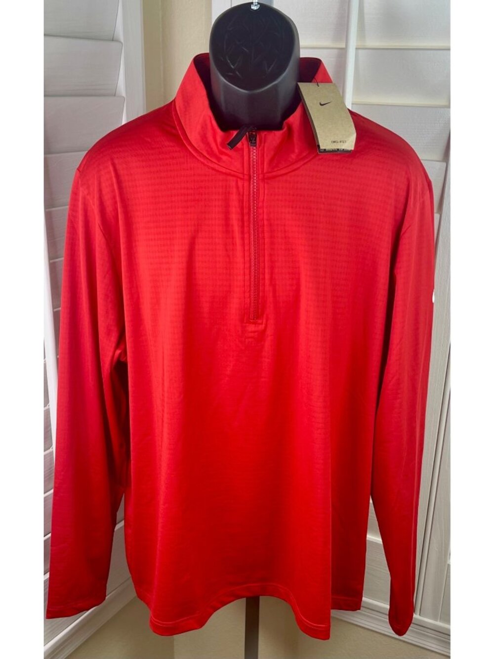 Nike Dri-Fit Victory Golf 1/4 Zip LS ‘Waffle’ Pullover FD5837-657, Men 2XL - NWT
